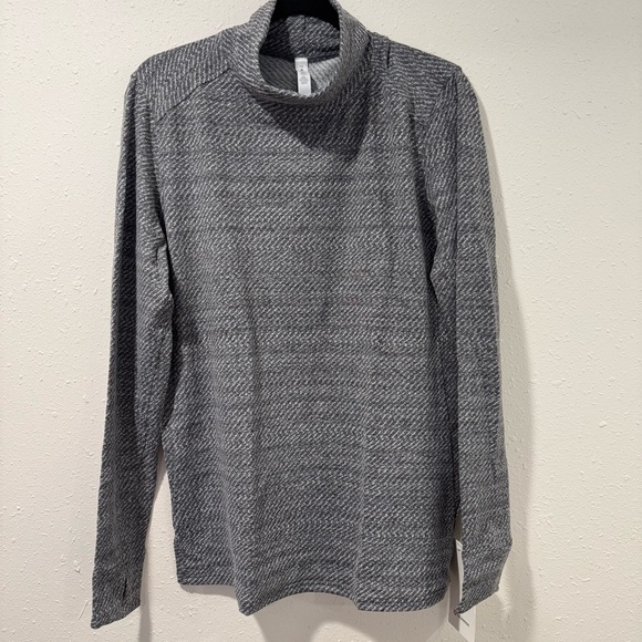 lululemon athletica Tops - Lululemon Athletica Ready to Rulu Gray Patterned Turtleneck